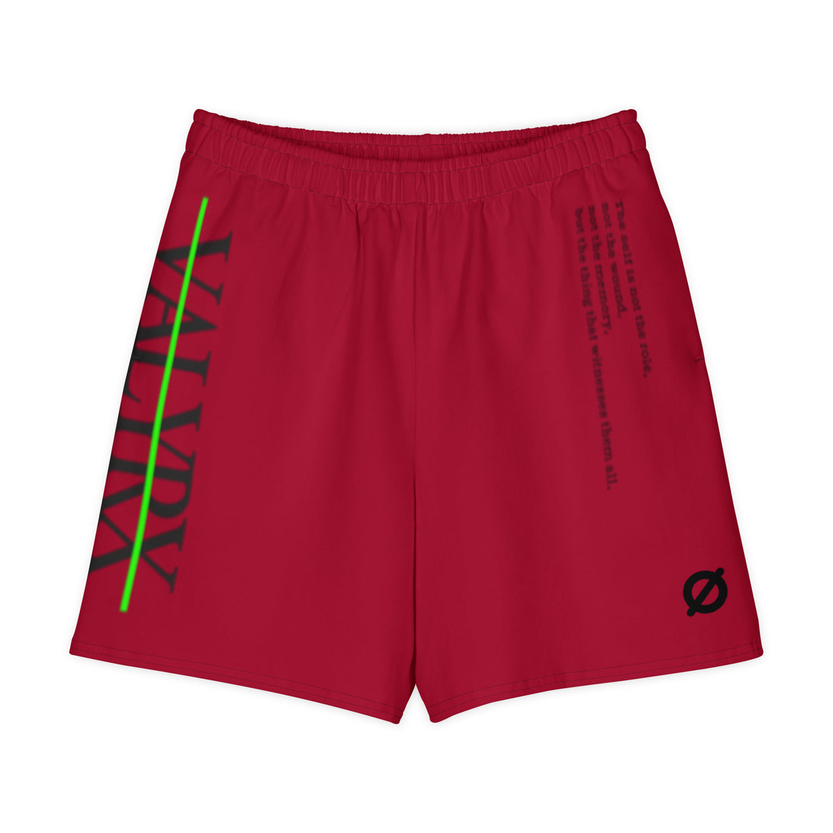 001-Valyrx-Classic-Red-Short shorts, additional PRJ-001 product view 3 | VALYRX | card-front-designed
