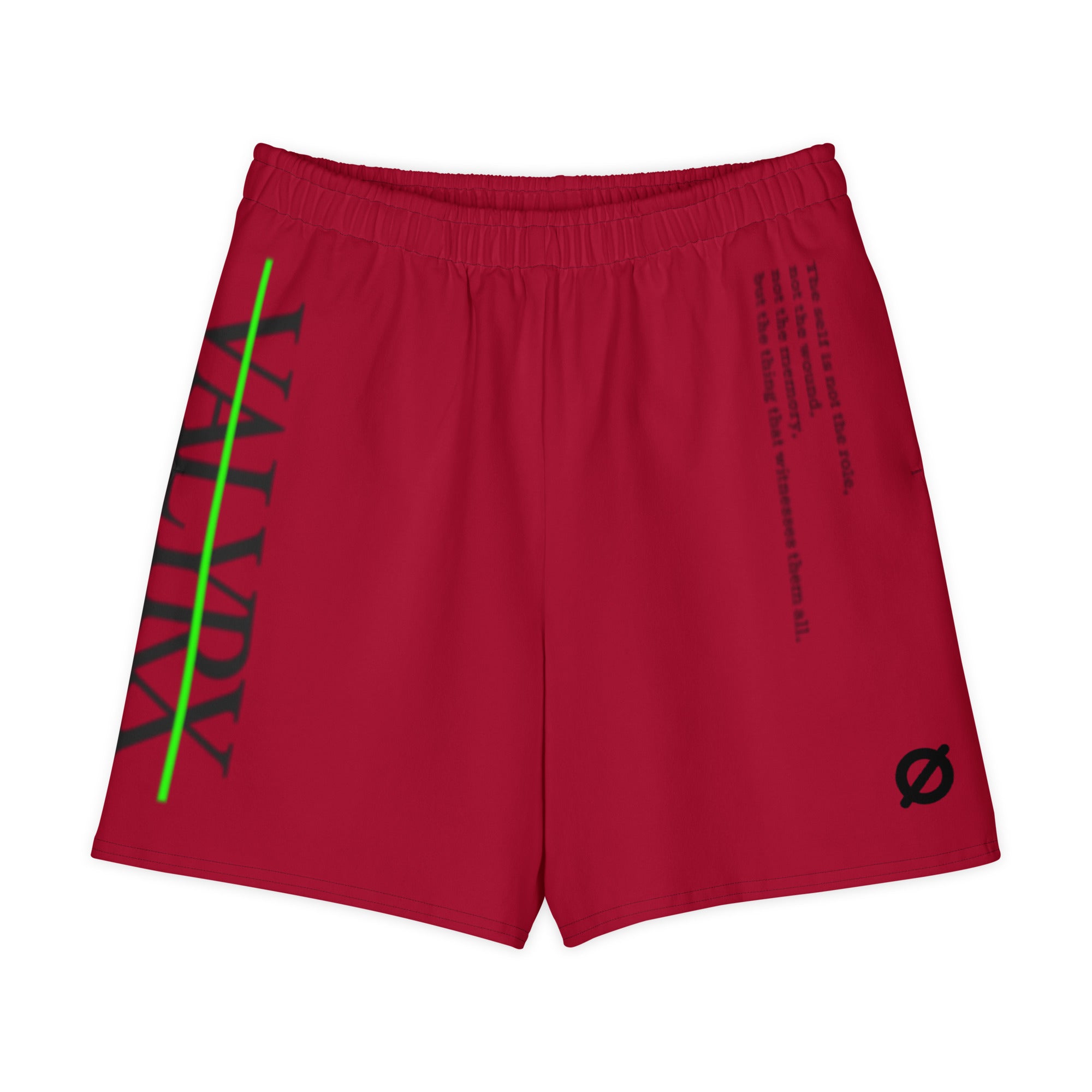 001-Valyrx-Classic-Red-Short shorts, additional PRJ-001 product view 3 | VALYRX | card-front-designed