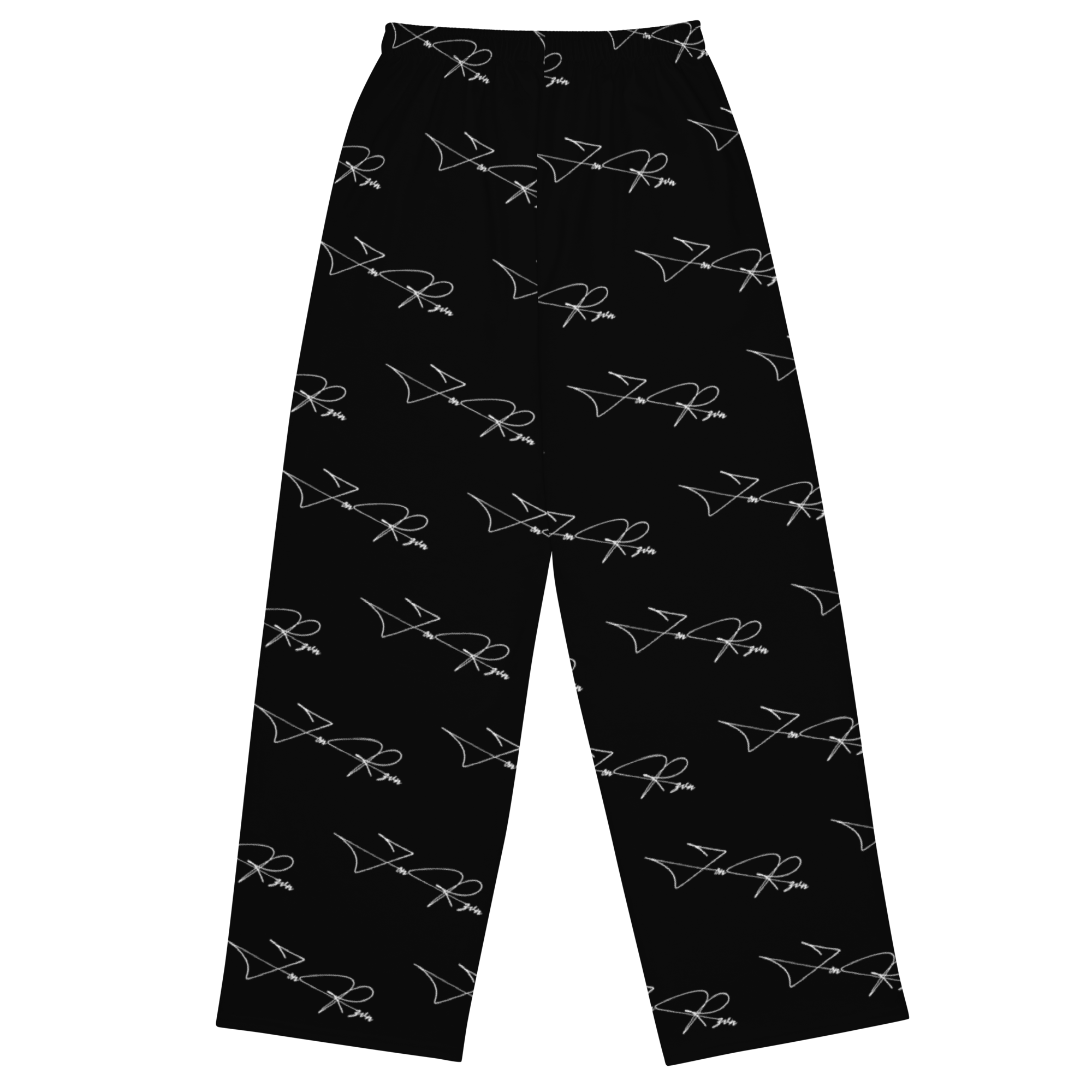 ZK Sign Pants 001 wide-leg pants, back view | VALYRX | card-back-designed