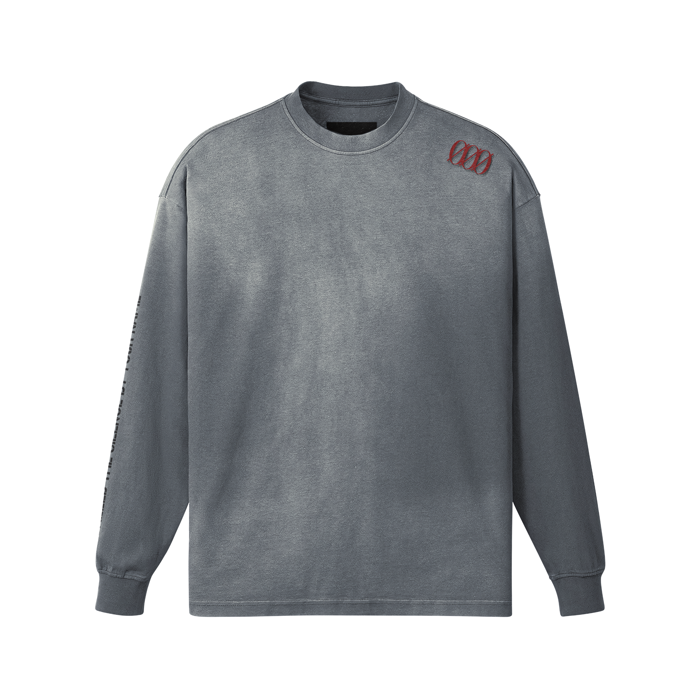 Glass Horizon oversized T-shirt in Bright Grey, front view | VALYRX | card-front-designed