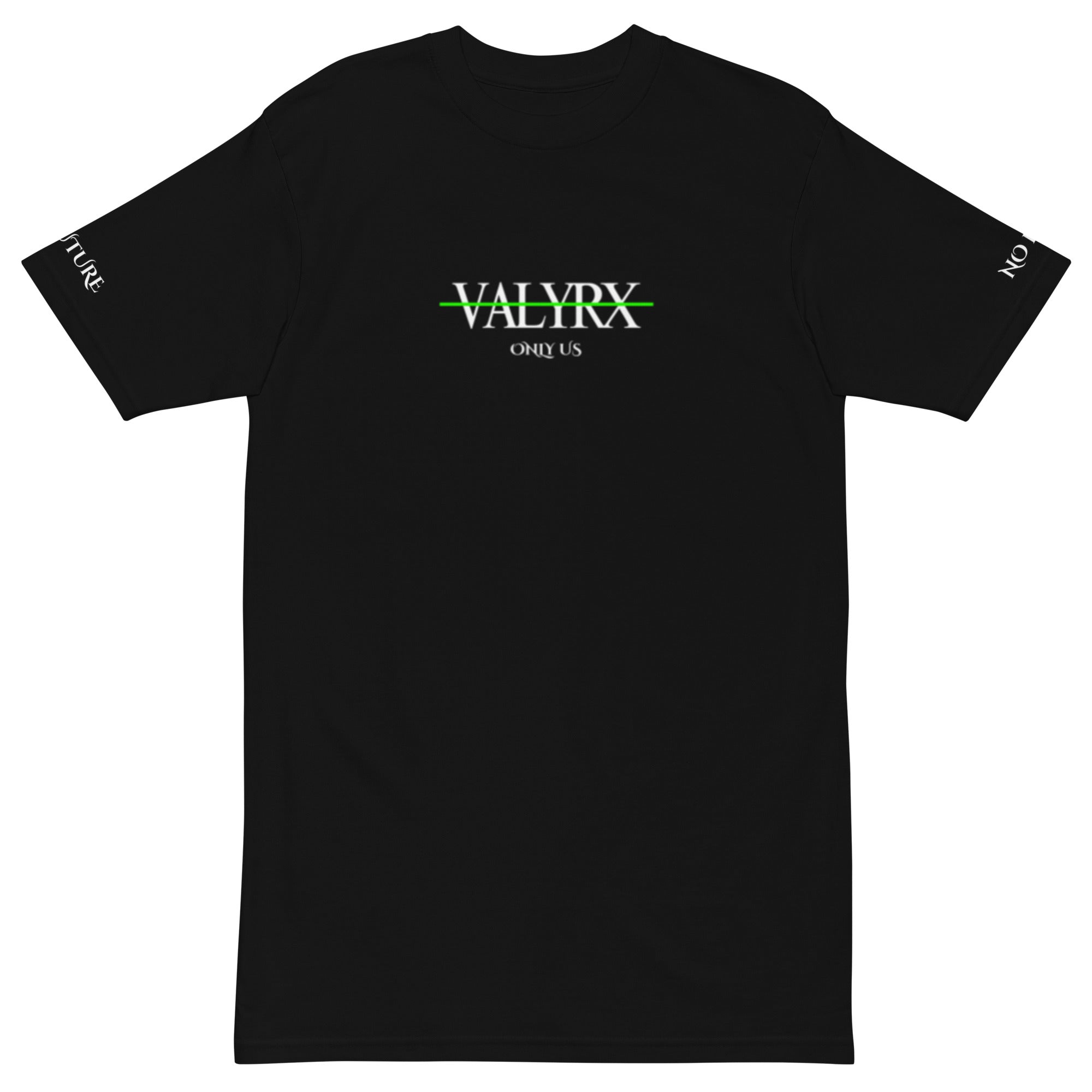 002-Only Us T-shirt, additional PRJ-001 product view 5 | VALYRX | card-front-designed