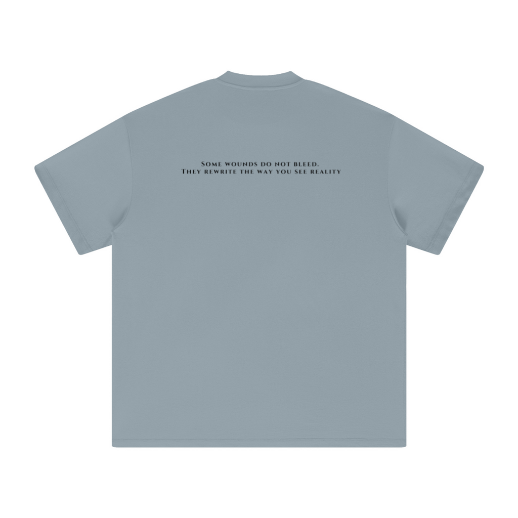 305GSM Unisex FOG Earth-Tone 20-Color Drop-Shoulder T-shirt Haze blue