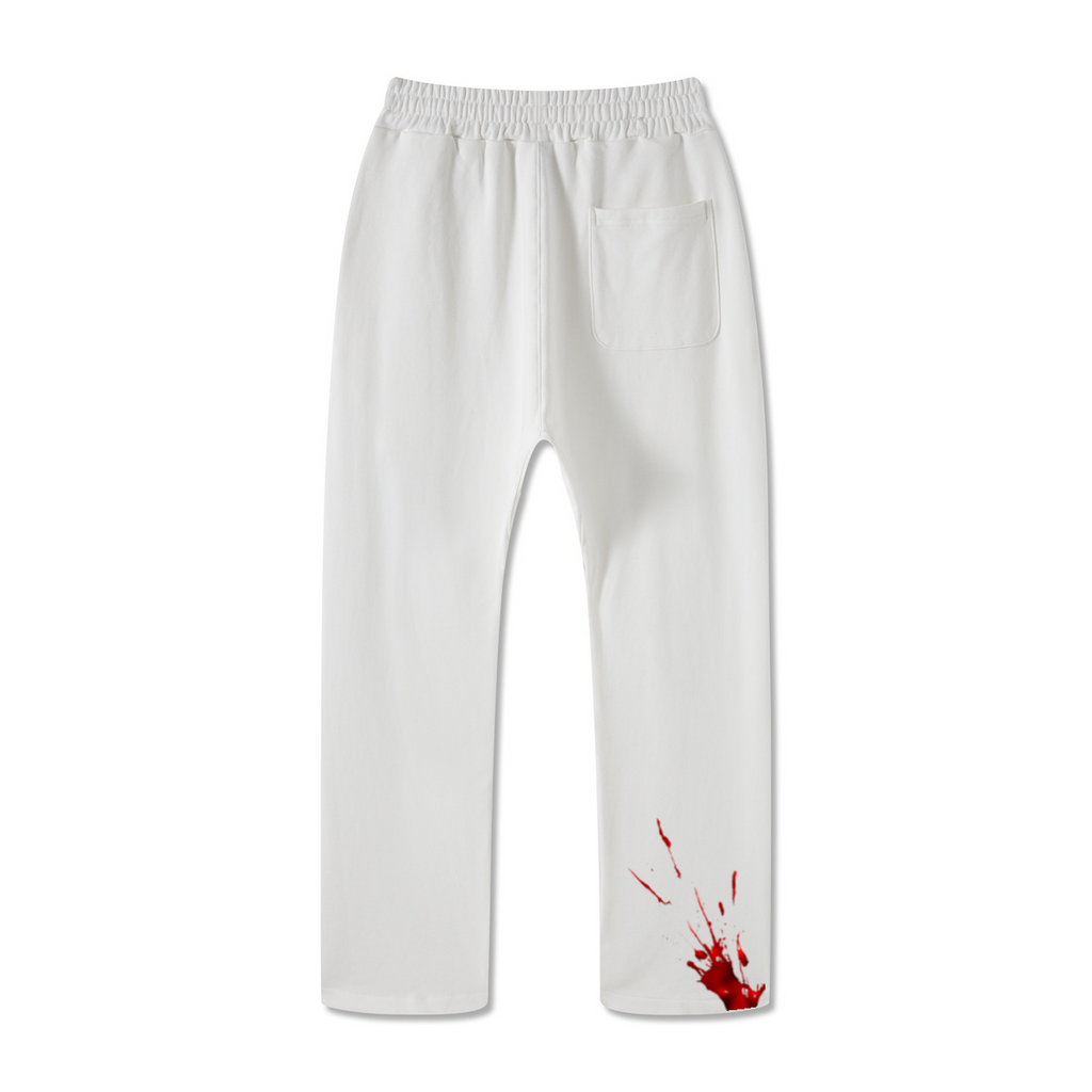 445GSM Unisex Premium Earth-Tone Heavyweight Pants White