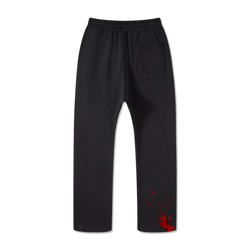 445GSM Unisex Premium Earth-Tone Heavyweight Pants Black