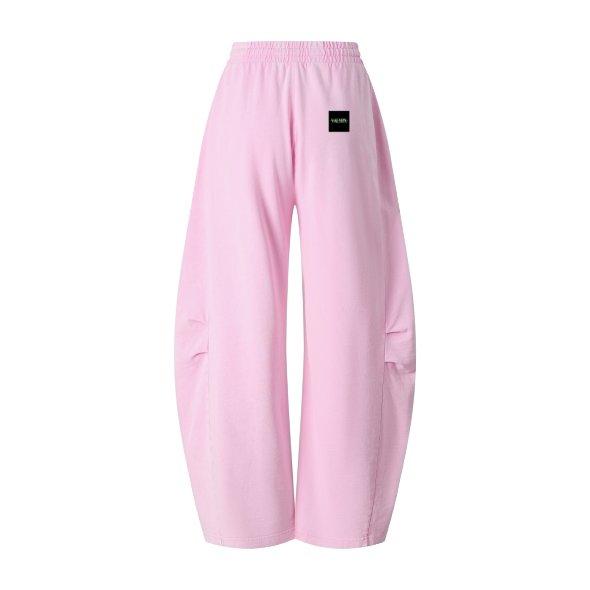 320GSM Heavyweight Cotton Slub Snow Wash Curved Leg Pants Vintage Peach Pink