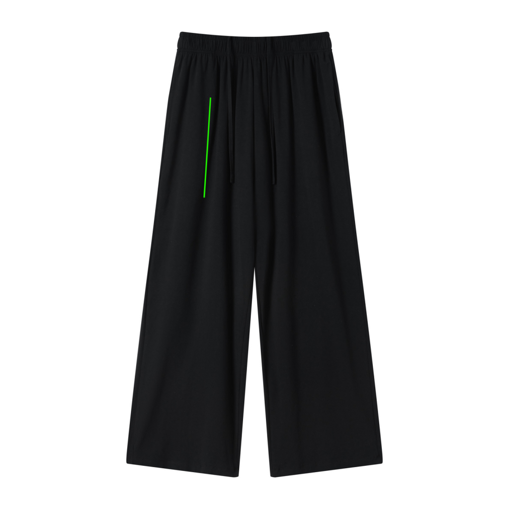 200GSM Women’s High-Stretch Slim Straight Pants Black