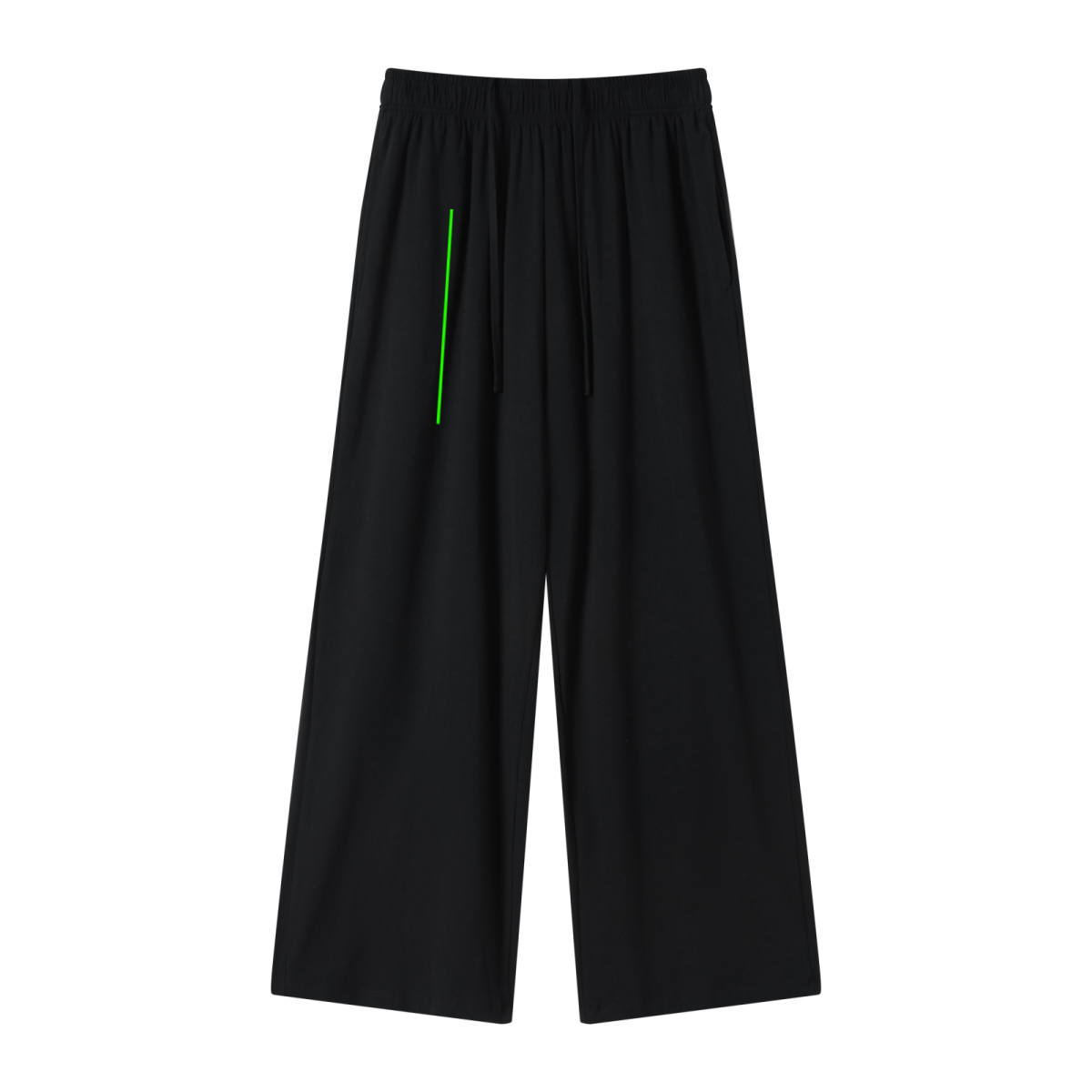 200GSM Women’s High-Stretch Slim Straight Pants Black