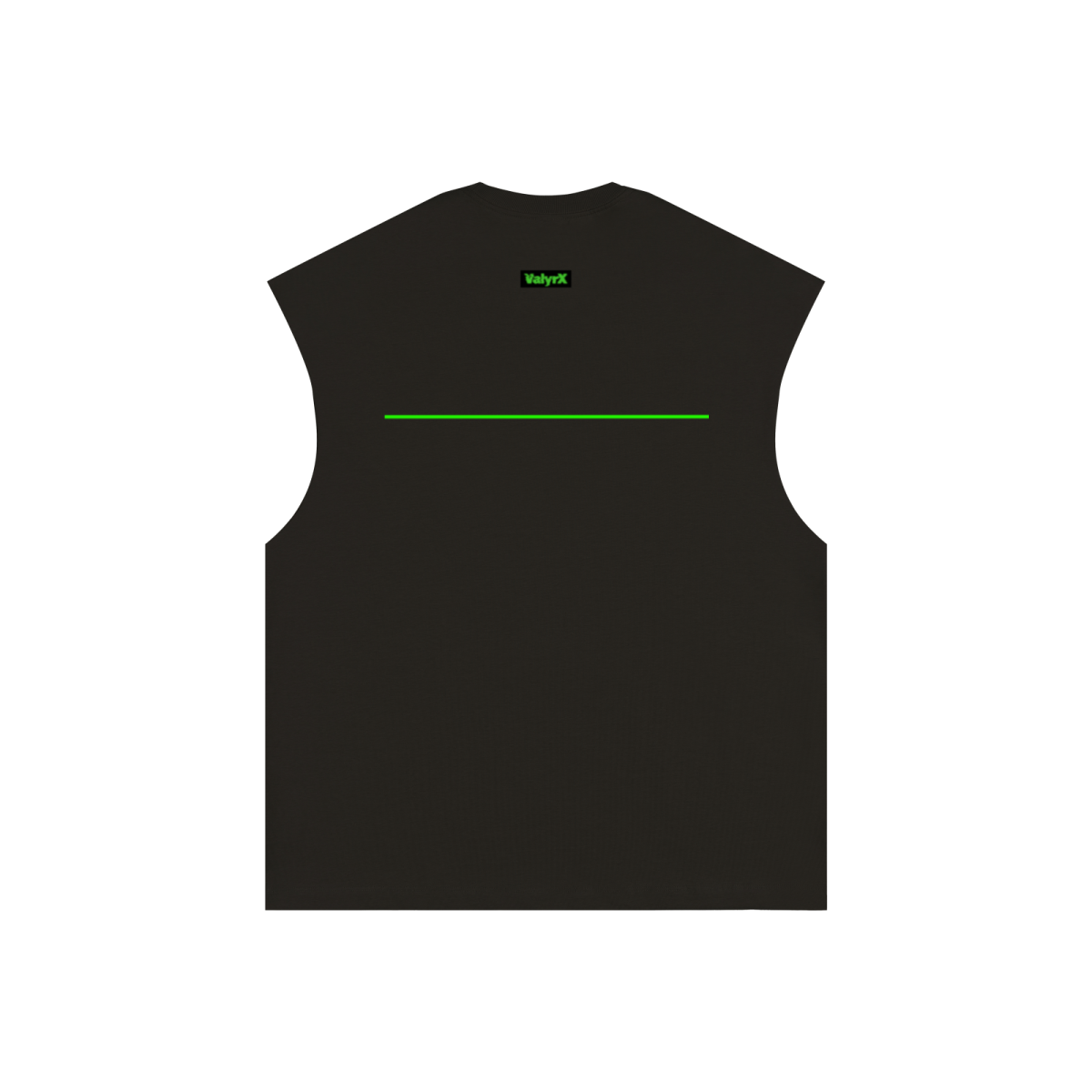305GSM Unisex Earth-Tone Tank Top Black
