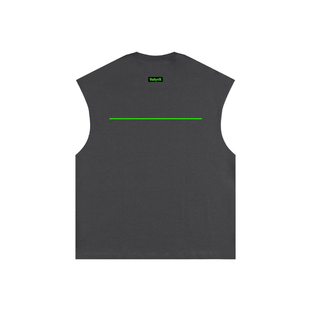 305GSM Unisex Earth-Tone Tank Top Carbon Grey