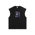 305GSM Unisex Earth-Tone Tank Top Black