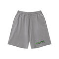 370GSM Unisex Heavyweight Raw-Edge Pigment-Washed Shorts Medium gray