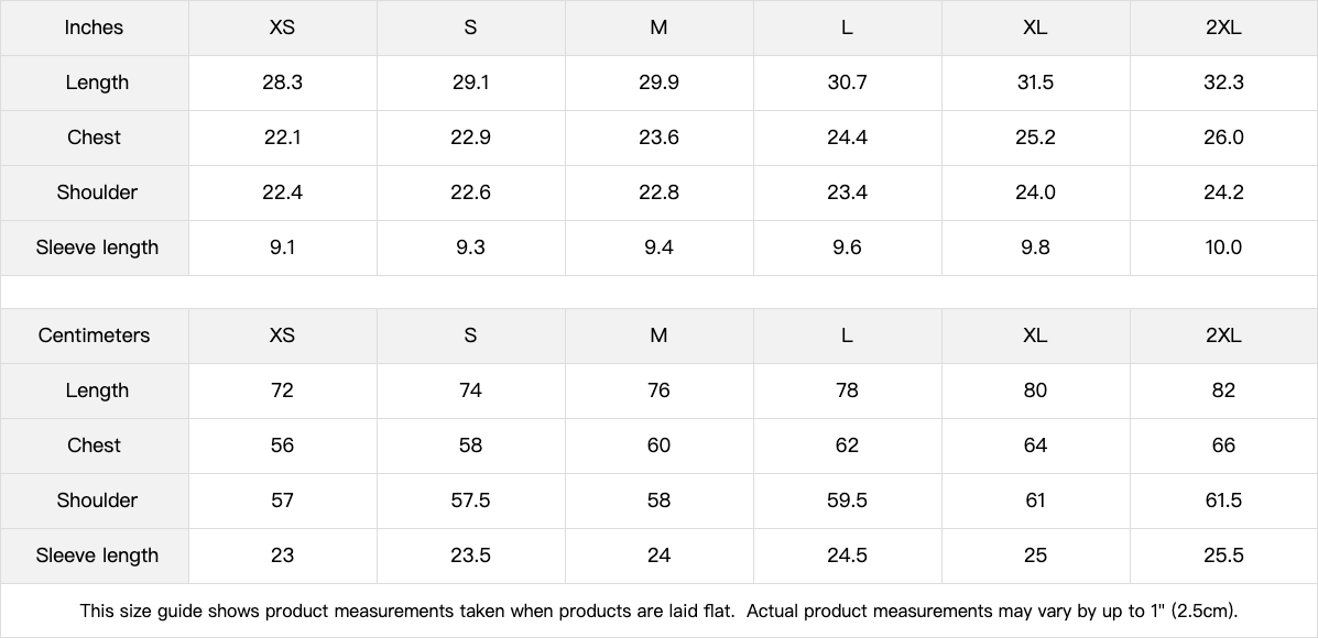 Black Sun heavyweight T-shirt size guide | VALYRX | card-ignore-plain