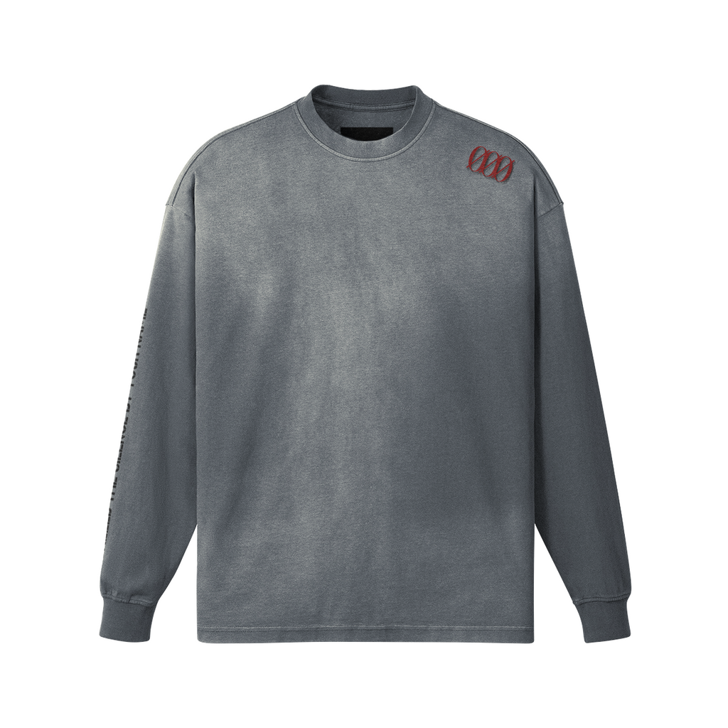 Glass Horizon oversized T-shirt in Bright Grey, product view | VALYRX | card-front-designed