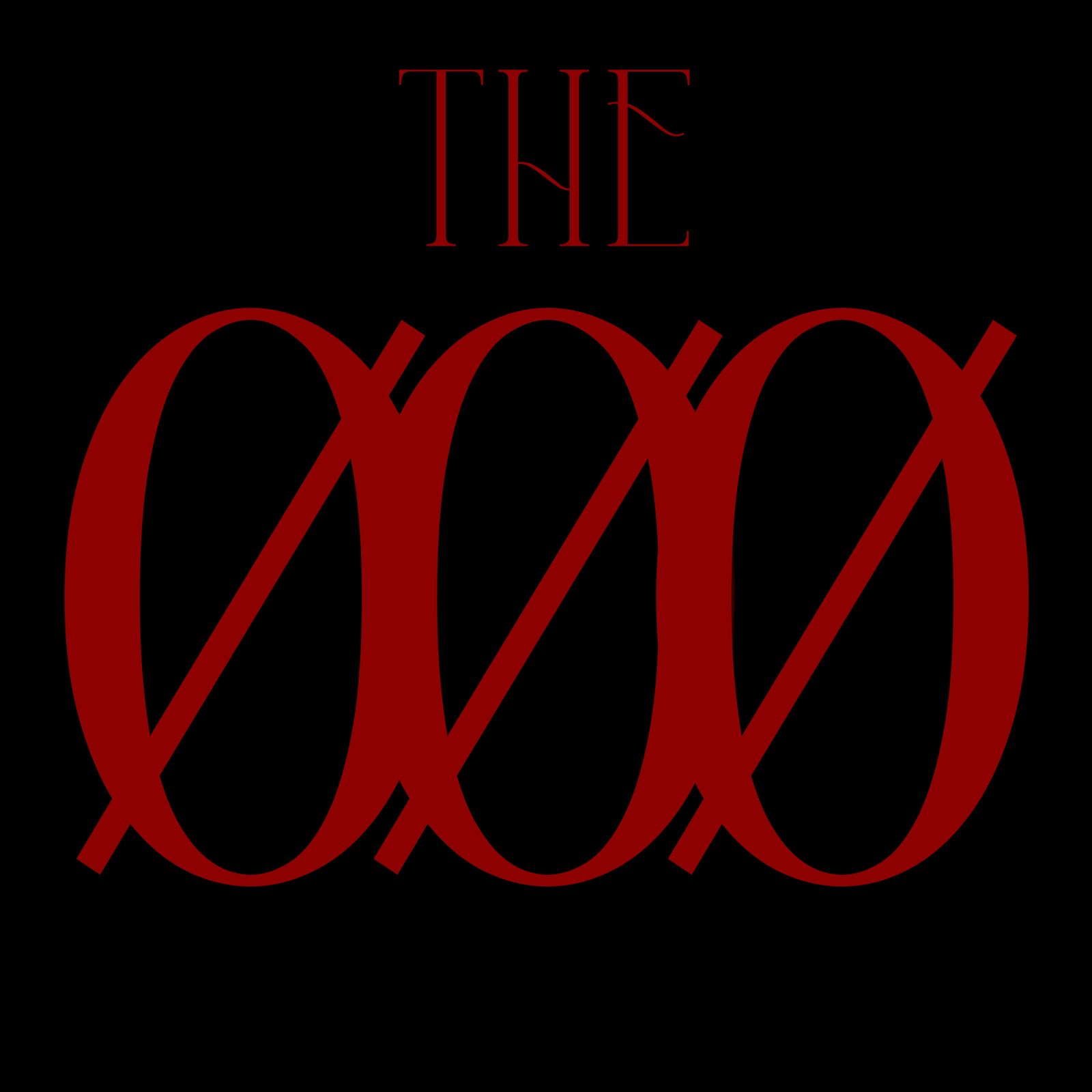 The ØØØ red logo on black